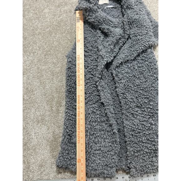 Altar'd State Women’s Medium Gray Cozy Sherpa Sweater Vest - Picture 2 of 8